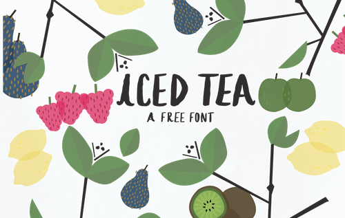 Iced Tea- A Free Font