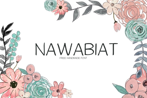 Nawabiat Free Handwriting Font