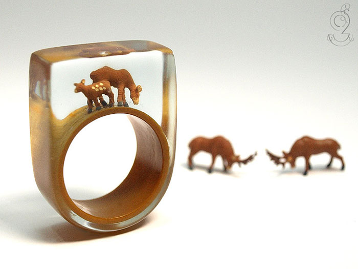 ฟรุ้งฟริ้งน่ารักมาก! โลกใบเล็กๆ ในแหวน โดยศิลปินเยอรมัน (1)