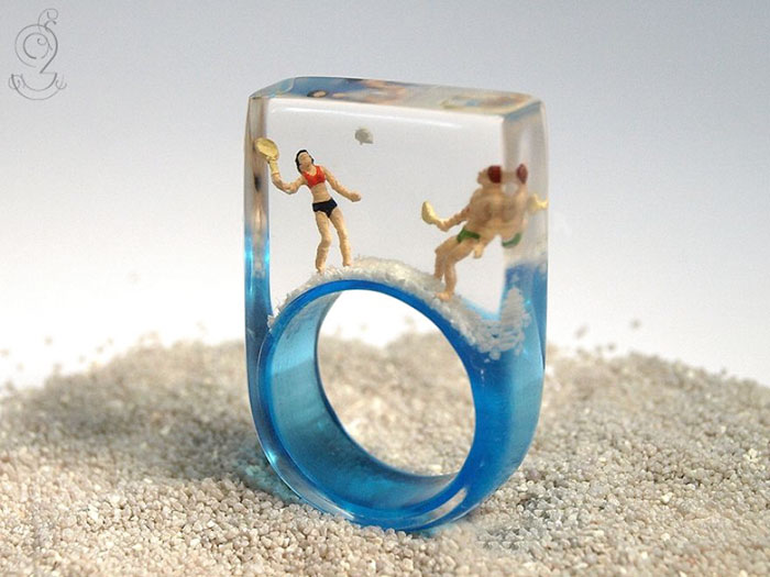 ฟรุ้งฟริ้งน่ารักมาก! โลกใบเล็กๆ ในแหวน โดยศิลปินเยอรมัน (6)