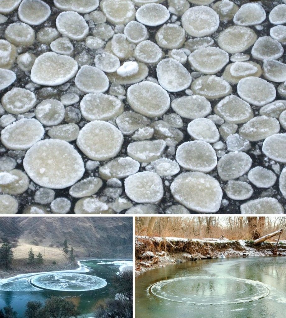 13 Ice circles on rivers