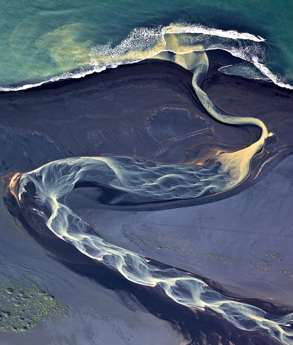 Braided river, Iceland