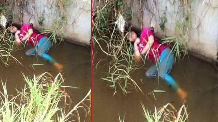 ตำรวจรุดงมศพหญิงในคูน้ำ กลับลุกขึ้นยืนเฉย