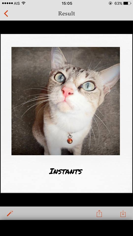 วิธีทำรูปแบบ โพลารอยด์ (Polaroid) ด้วยแอพ Instant