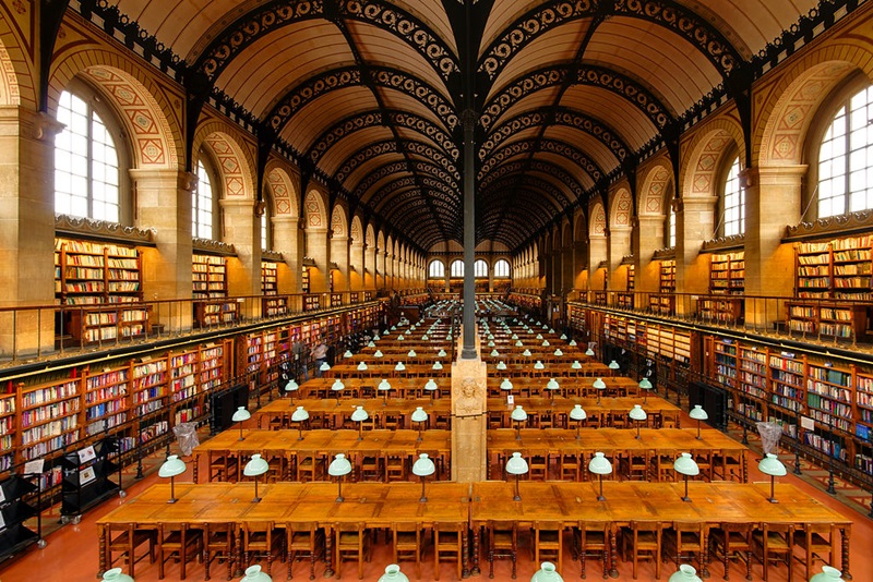 Sainte-Geneviève Library ประเทศฝรั่งเศส ห้องสมุด