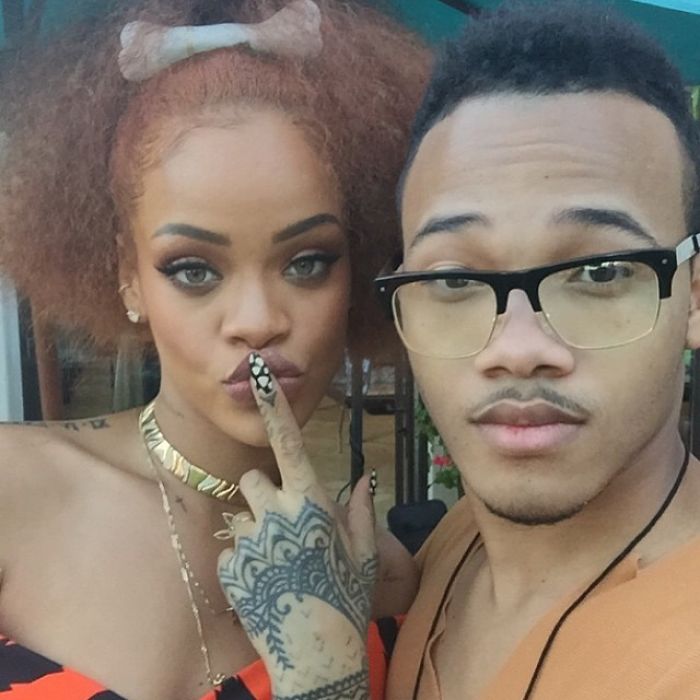 Rihanna กับน้องชาย Rajad Fenty
