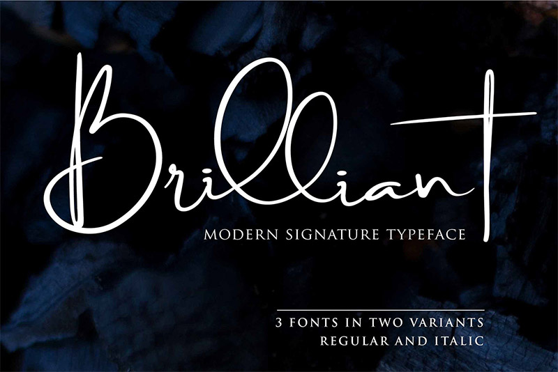 Brilliant-Signature-Typeface