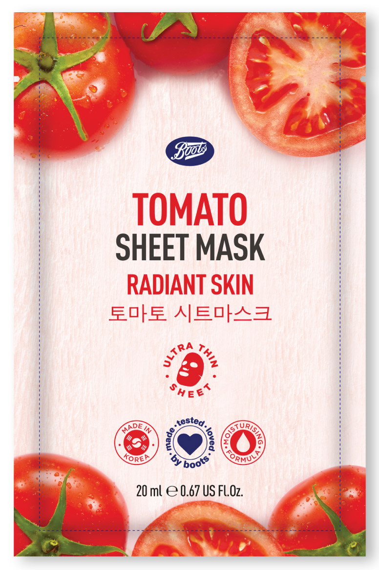 บู๊ทส์ โทเมโท ชีท มาสก์ (Boots Tomato Sheet Mask)