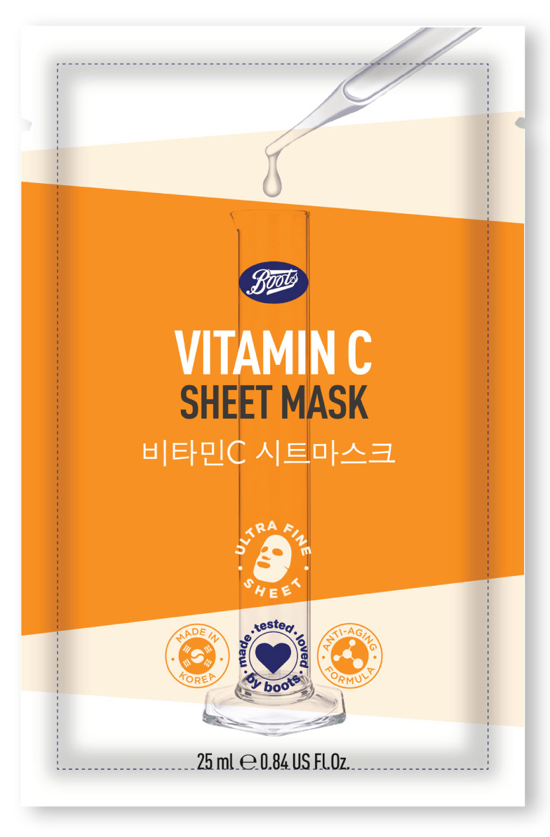 บู๊ทส์ วิตามินซี ชีท มาสก์ (Boots Vitamin C Sheet Mask)