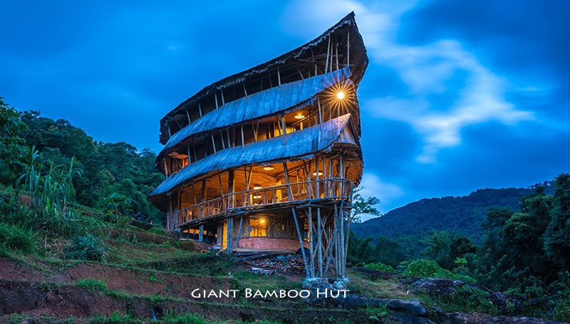 Giant Bamboo Hut ท่องเที่ยว บ้านไม้ไผ่ยักษ์ เชียงใหม่