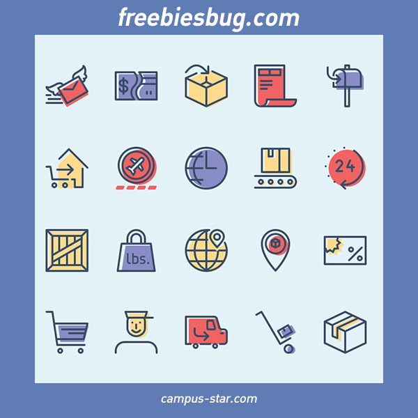 freebiesbug รวมเว็บไซต์สำหรับ ดาวน์โหลดไอคอนฟรี