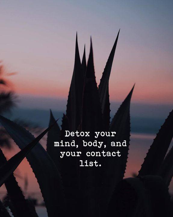 Detox your mind, body, and your contact list.