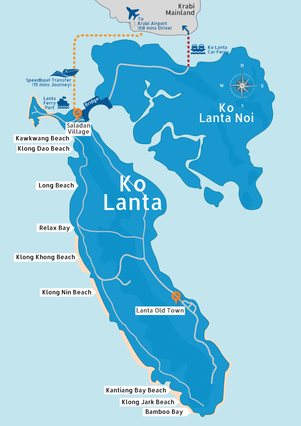 แผนที่เกาะลันตา
