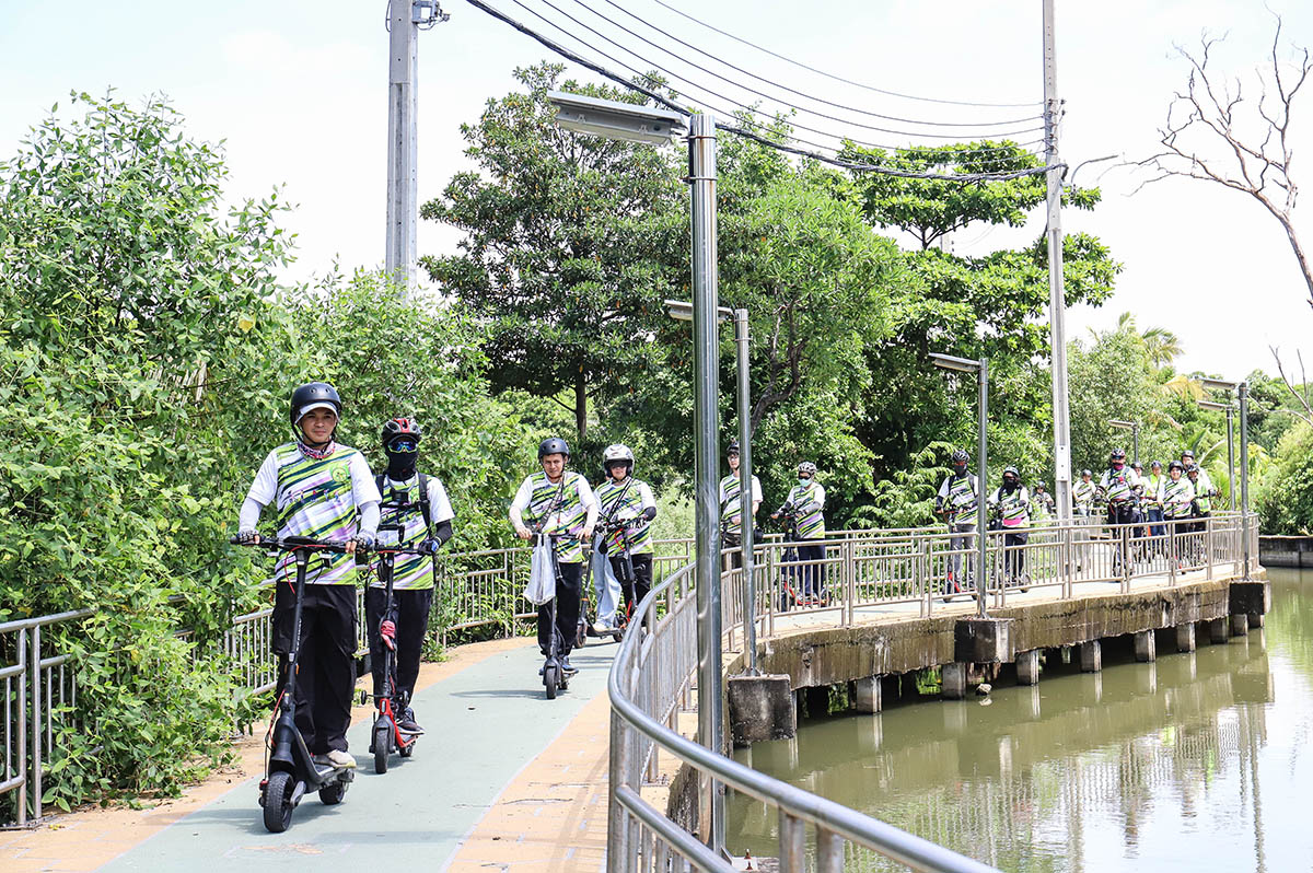 Lowcarbon MONOWHEEL ททท ท่องเที่ยว บางกะเจ้า อพท. เที่ยวแบบสโลว์โนคาร์บอน